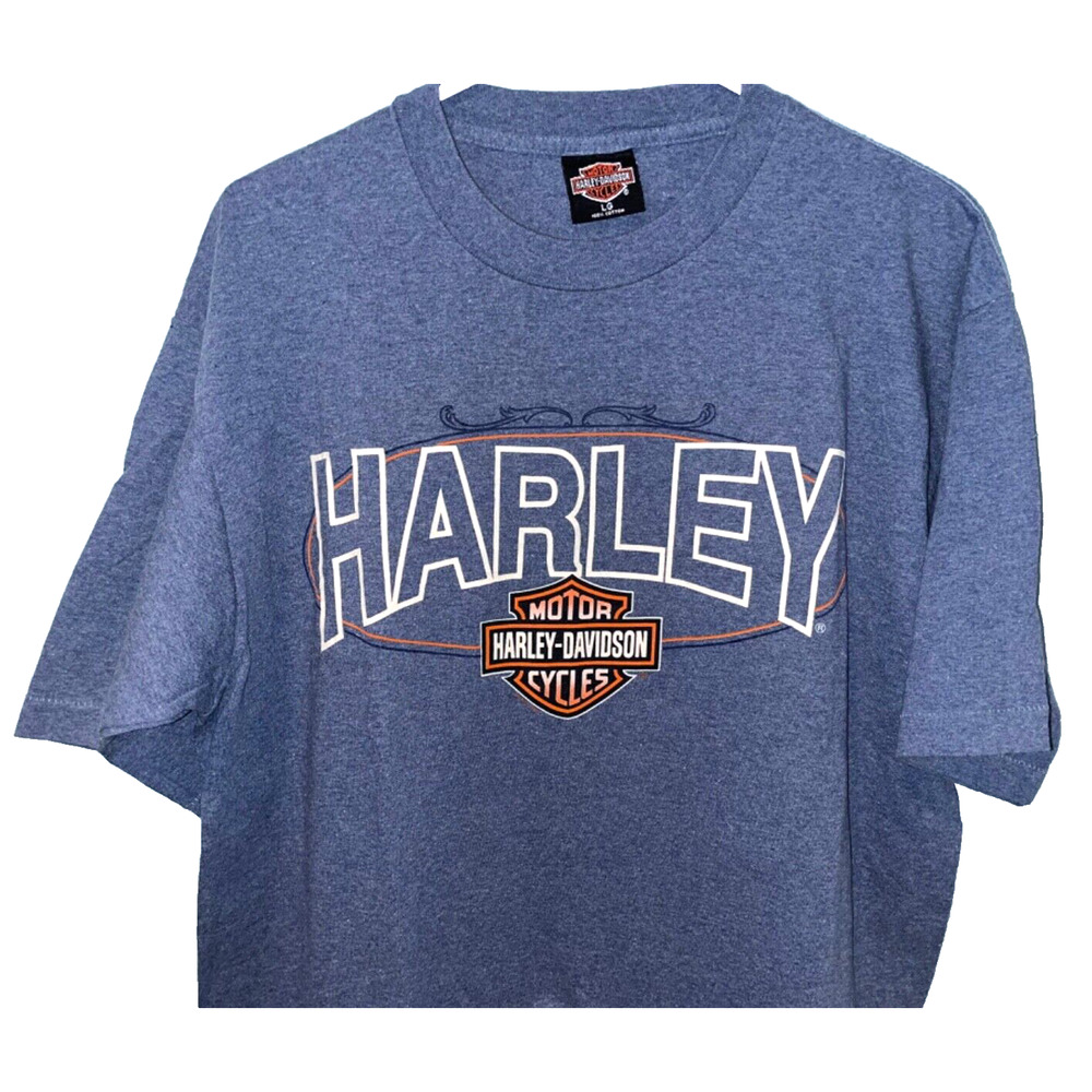 Harley Davidson Washington D.C. 1987 Single Stitch Shirt Sz L Vintage